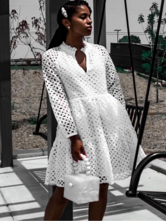 J. Crew Dresses & Skirts - J.Crew tiered popover dress in embroidered eyelet small